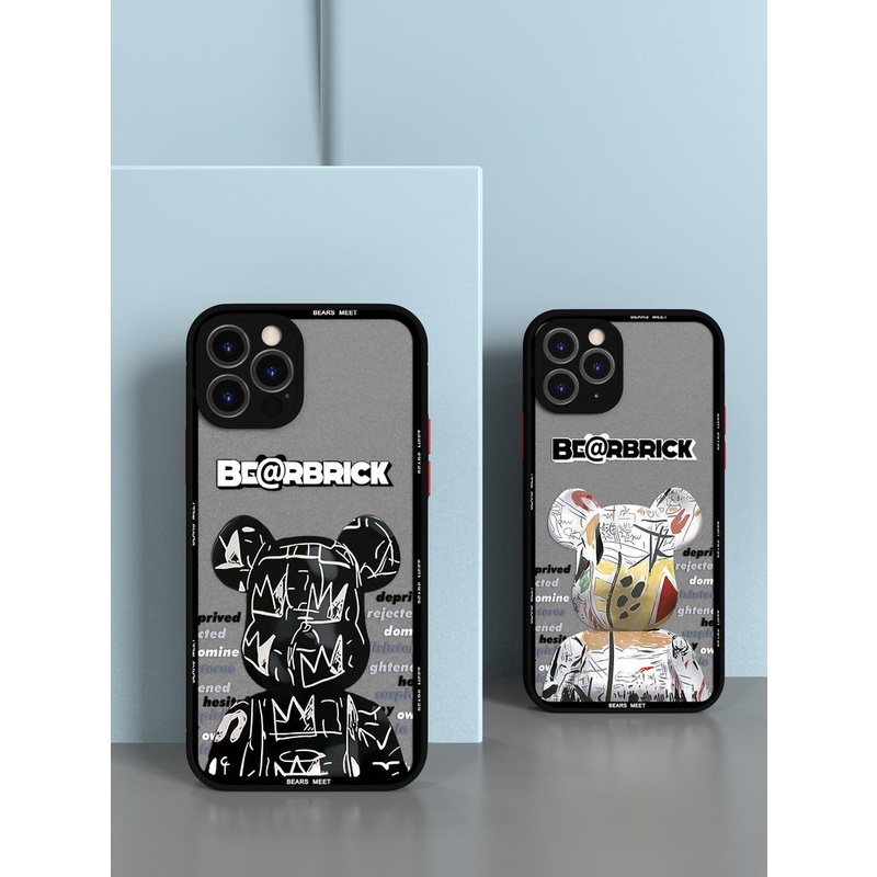 HÀNG SẴN  ốp iphone in chìm Gấu bebreack iphone 7/8 7plus 8plus x xs xr 11 11pro 11promax 12 12pro 12promax