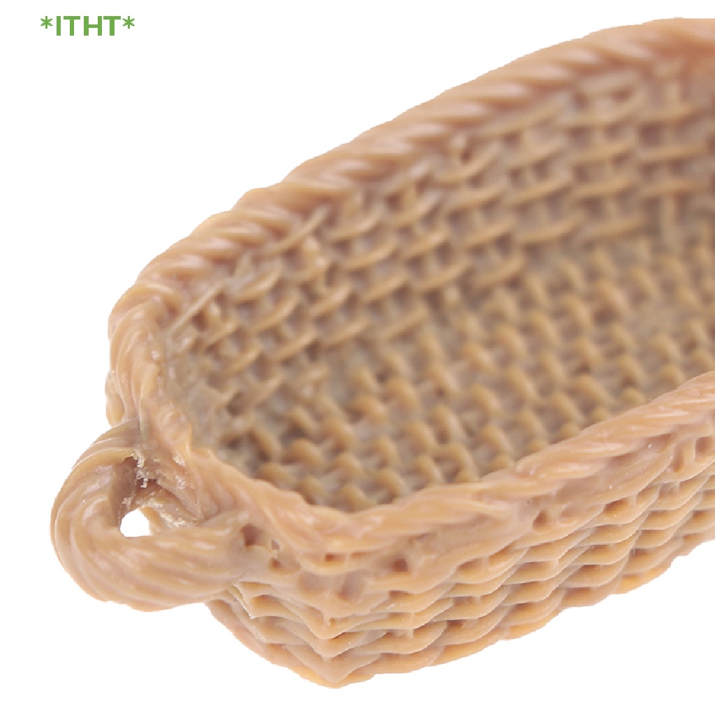 Giỏ Bánh Mì Mini Bằng Nhựa Resin Tỉ Lệ 1: 12 Trang Trí Nhà Búp Bê Mới