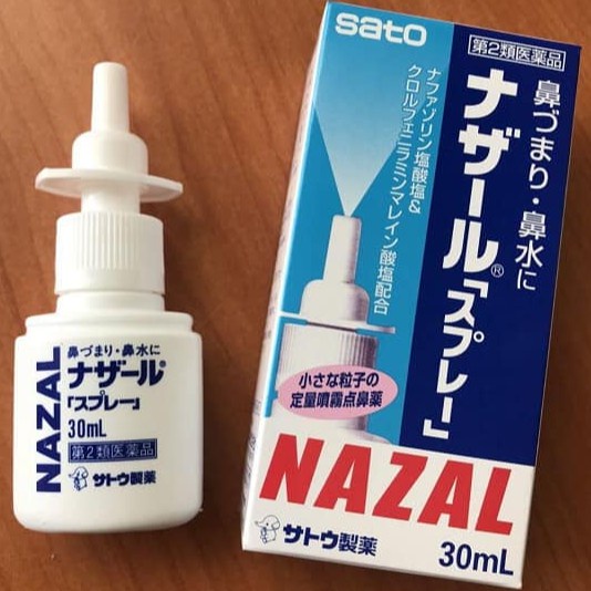 Xịt xoang mũi Nazal Sato 30ml nội địa Nhật Bản