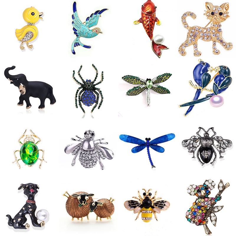 Ghim Cài Áo Hình Chuồn Chuồn Đính Đá Pha Lê Thời Trang Cho Nữ