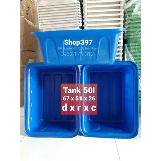 Tank nhựa nuôi cá 50 lít
