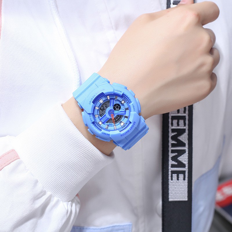 Đồng hồ thể thao nữ Sport watch SW050 chính hãng, điện tử, xem thứ, ngày, tháng, bấm giờ, báo thức, đèn led | BigBuy360 - bigbuy360.vn