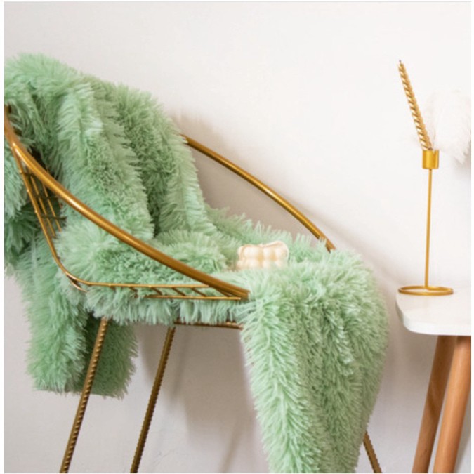 Thảm Trang Trí Chụp Ảnh Sang Trọng, Vải Lông Xù Mềm Dài 3CM Decor Sang Trọng