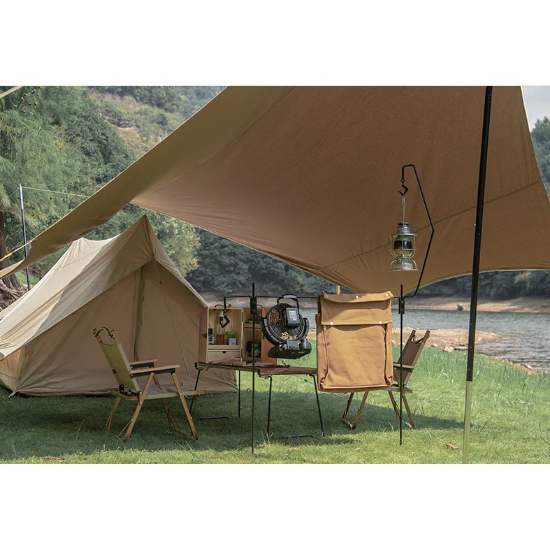 Giá treo đồ và treo đèn da ngoại Glamping Naturehike NH20PJ108