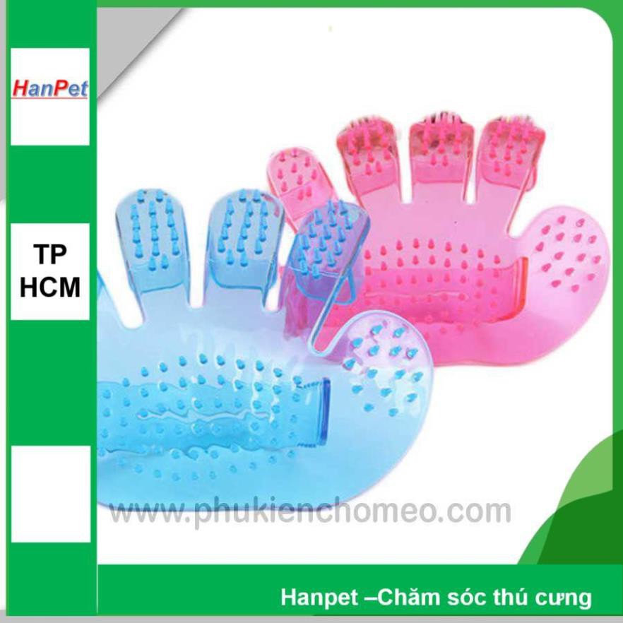 Hanpet.GV- 427 - Chăm sóc chó mèo- Găng tay tắm (- 4711799)