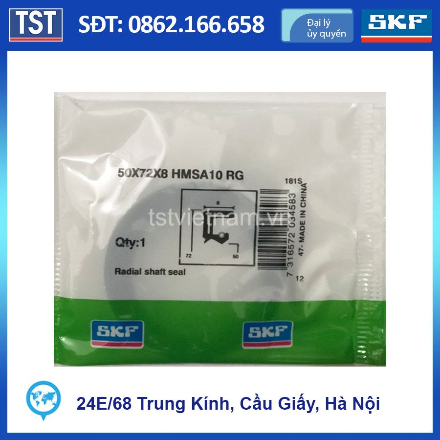 Phớt chặn dầu SKF 50x72x8 HMSA10 RG
