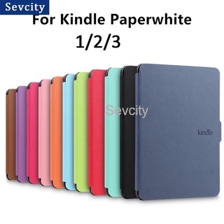 Ốp Lưng Da PU Siêu Mỏng Cho Amazon Kindle Paperwhite1 / 2 / 3 / 4