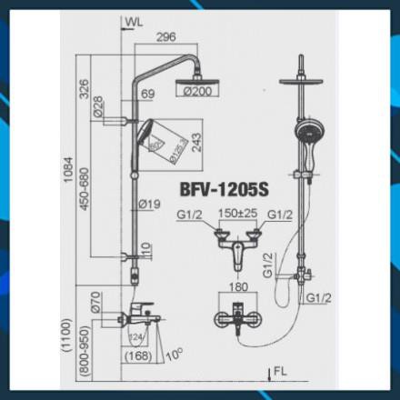 Sen Cây Inax Nóng Lạnh BFV-1205S, bảo hành chính hãng 02 năm