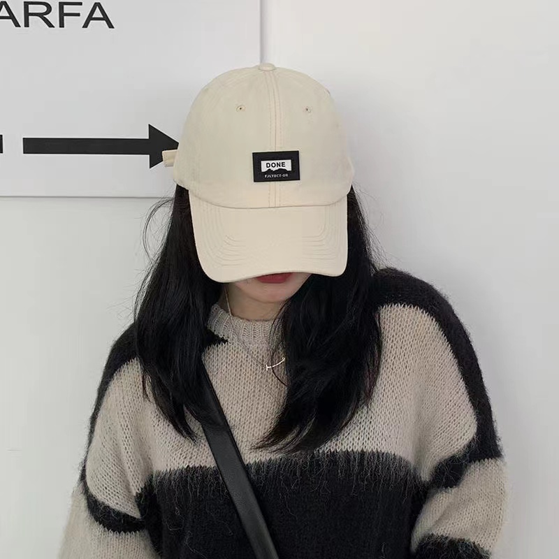 Nón Lưỡi Trai Màu Be Phong Cách Hàn Quốc