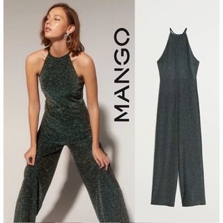 Jumpsuit cổ yếm Mango sequin 57039210
