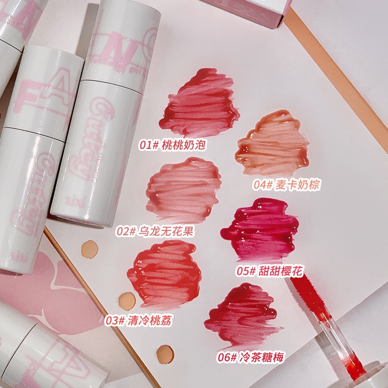 Son Bóng Dạng Lỏng Dưỡng Ẩm Chống Thấm Nước Không Dễ Phai Màu XIXI NO.D512