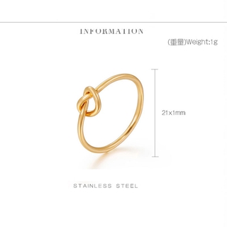 Nhẫn thắt nút đơn giản thép không gỉ
