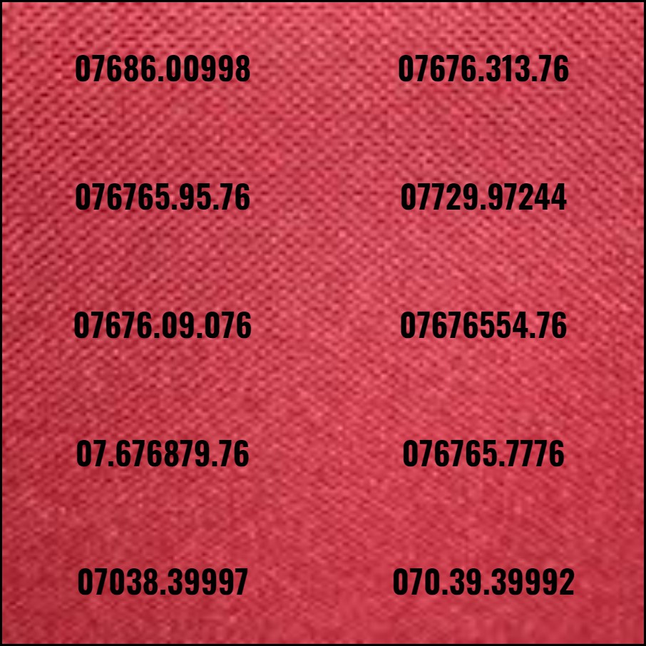 Sim đẹp phong thủy