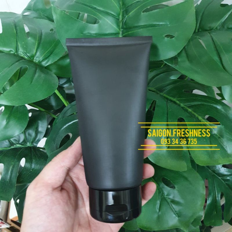 Tuýp nhựa chiết mỹ phẩm màu đen 150ml - Tuýp đựng gel, dung dịch, kem đánh răng, sữa rửa mặt