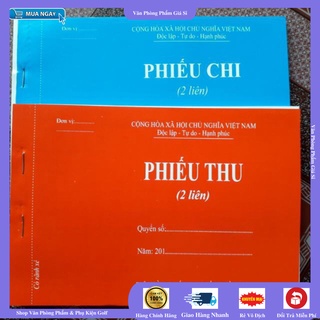 Phiếu thu 2 liên / Phiếu chi 2 liên/Phiếu chi 1 liên giấy carbon đẹp loại 100 tờ/ quyển [ RẺ VÔ ĐỊCH ]