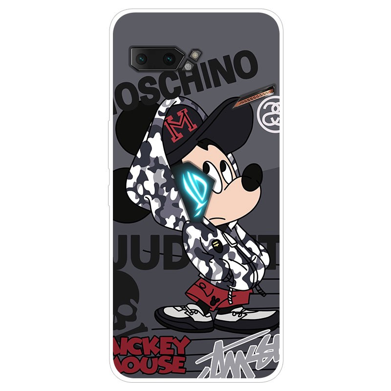 Ốp điện thoại silicone TPU mềm in hoạt hình cho Asus ROG Phone 2 ZS660KL