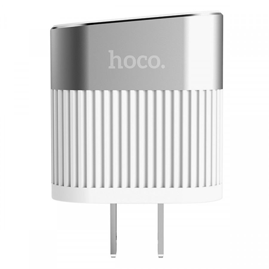 Củ sạc nhanh 2 cổng Hoco C40 màn hình LED hiển thị điện áp