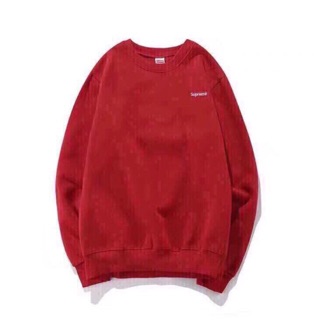 ÁO SWEATER THU ĐÔNG LOGO SUPREME NAM NỮ ĐỎ