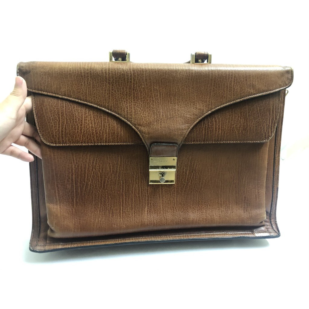 MS 107 -  Cặp công sở Bally da bò mầu vàng siêu dầy | BigBuy360 - bigbuy360.vn