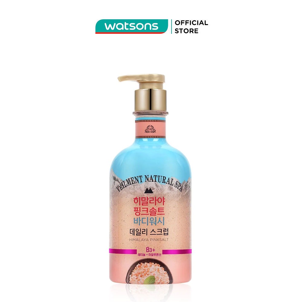 Sữa Tắm Hạt Veilment On The Body Dưỡng Ẩm Và Làm Sáng Da Muối Hồng Himalaya Pinksalt 600g