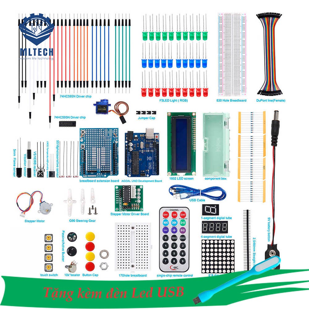 Bộ thí nghiệm học tập Arduino UNO R3 cơ bản