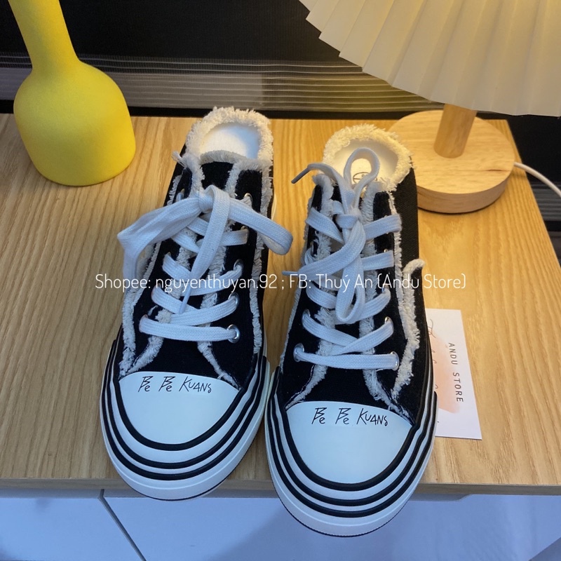 Giày sục thể thao độn đế 7cm⚡️ANDU STORE⚡️