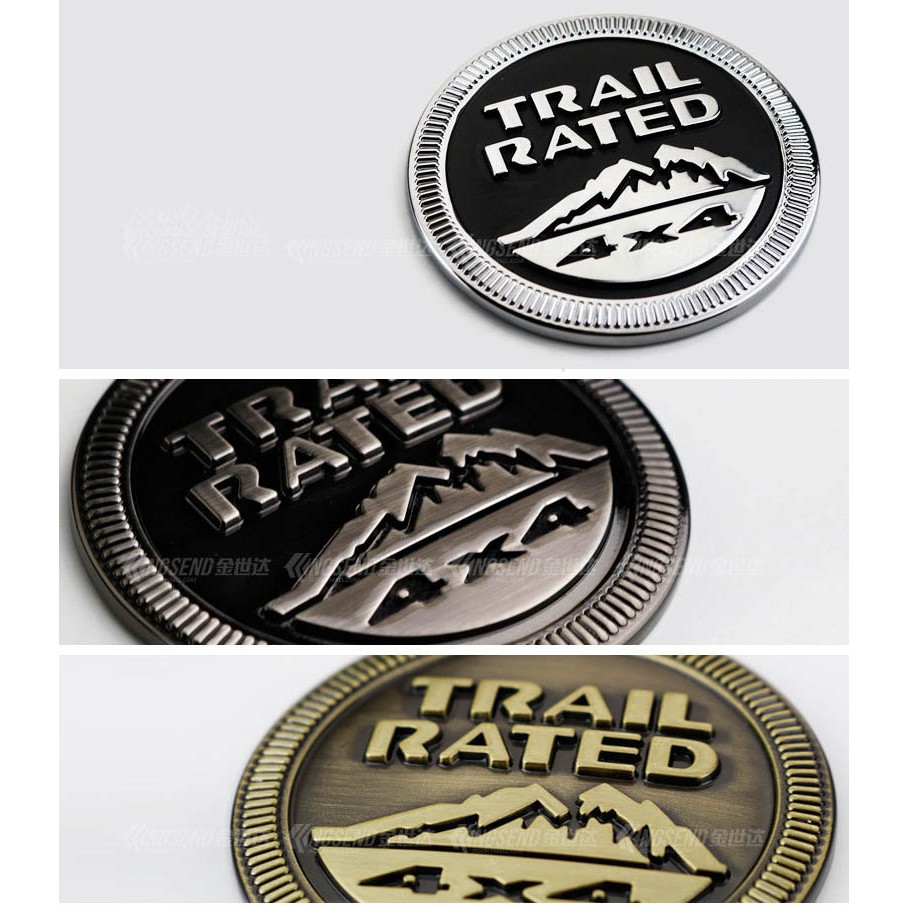 Logo 3D Kim Loại Trail Rate Dán Trang Trí Xe ô Tô Ms-359