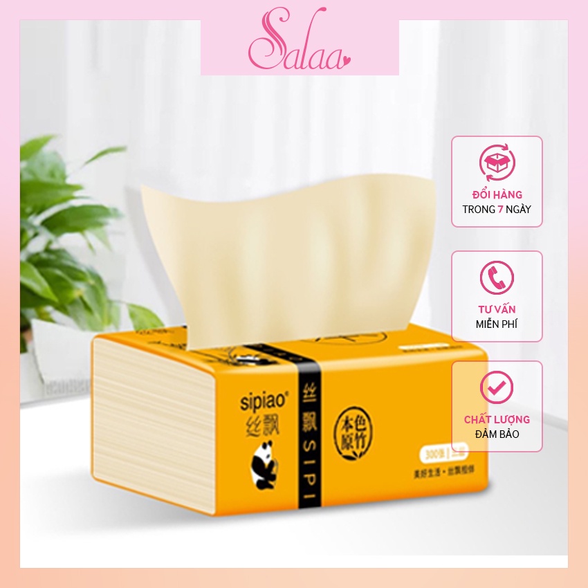 Giấy Ăn Gấu Trúc Sipiao 3 Lớp Siêu Mềm, Siêu Dai Chống Rách Salaa Store