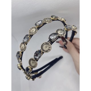 Bờm tóc đính đá ngọc charm hottrend