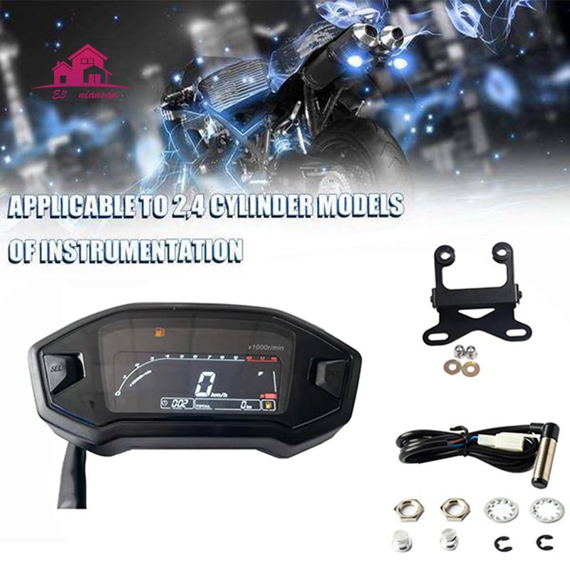 Máy Đo Tốc Độ Xe Máy Kỹ Thuật Số Lcd 1200RPM Có Cảm Biến