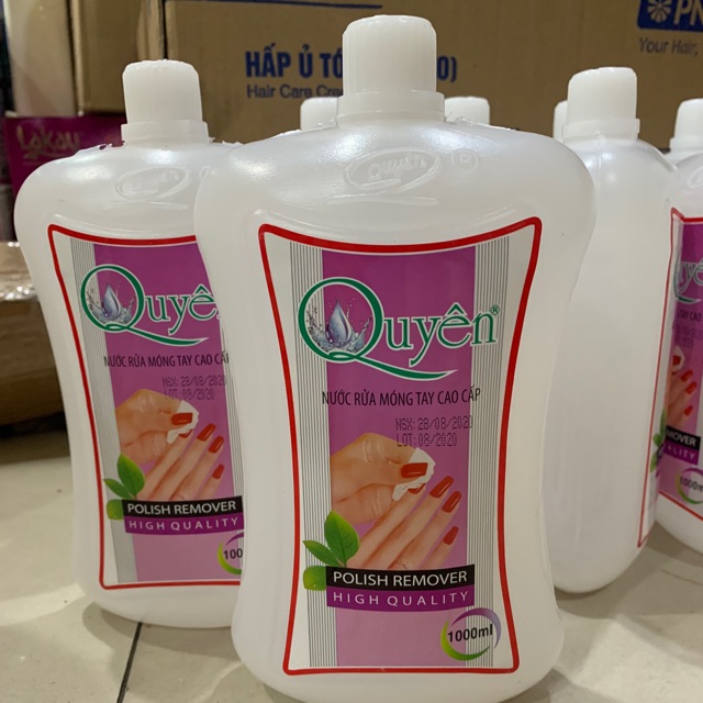 Nước rửa sơn móng tay loại 1000ml nước rửa Quyên loại 1