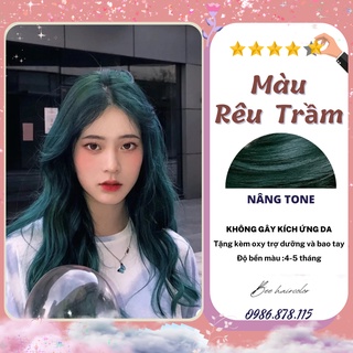 Thuốc nhuộm tóc màu RÊU ĐA TRẦM . Thuốc nhuộm tóc tại nhà Beehair