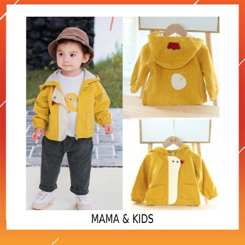 ⭐ Áo khoác cho bé gái từ 1 đến 5 tuổi 2 lớp bông có mũ trùm đầu giữ ấm tránh rét