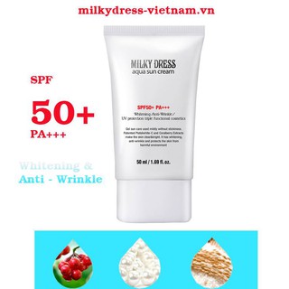Kem chống nắng SPF50+ PA+++ Milky Dress Aqua Sun Cream (50ml)