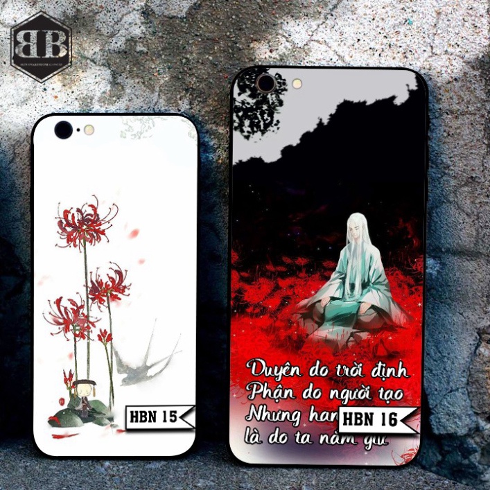 Ốp lưng kính cường lực iphone 6 / 6s / 6 plus / 6s plus in hình hoa bỉ ngạn