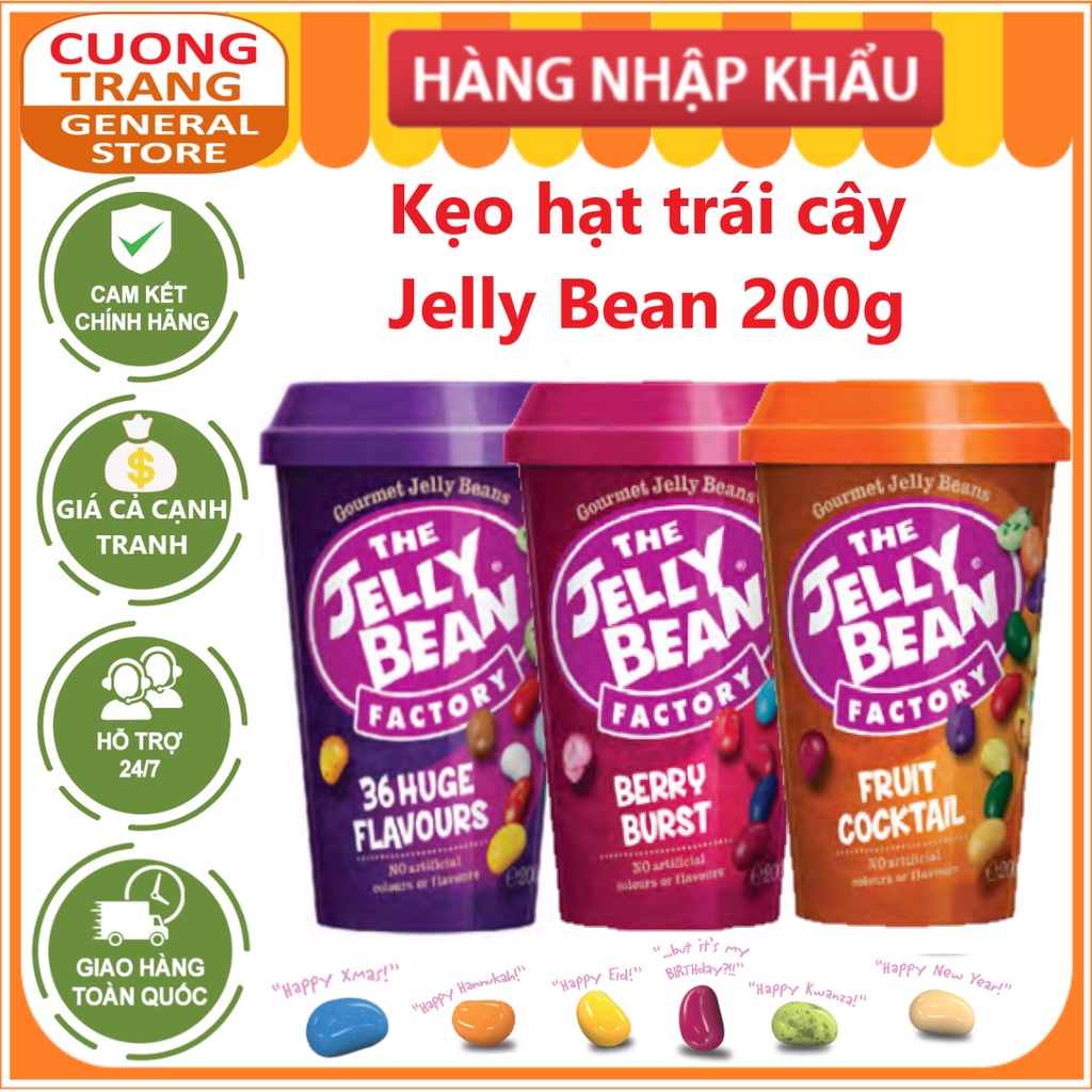 Kẹo Hạt Trái Cây Jelly Bean Fruit Cocktail 200G