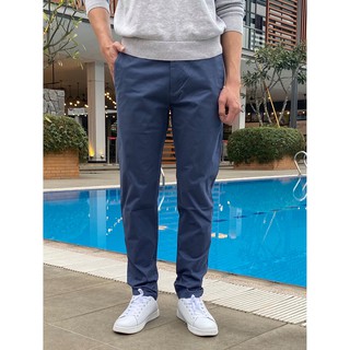 Quần Kaki Nam Bề Mặt Tuyết Cao Cấp Siêu Nhẹ Dáng Âu Phong Cách Công Sở Màu Xanh Navy Nhạt