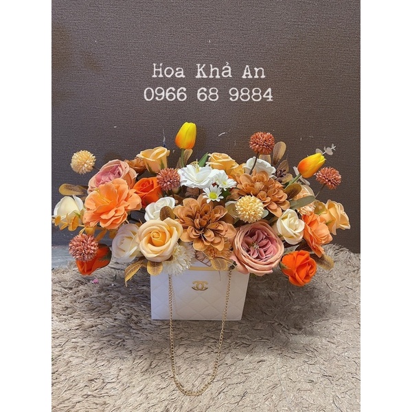 Hộp cắm hoa siêu đẹp = bìa cứng cực xịn. Hàng nhập xịn