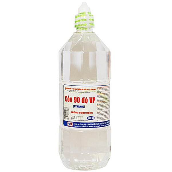 Cồn y tế 1000ml Vĩnh Phúc 90 độ - Vệ sinh, sát khuẩn