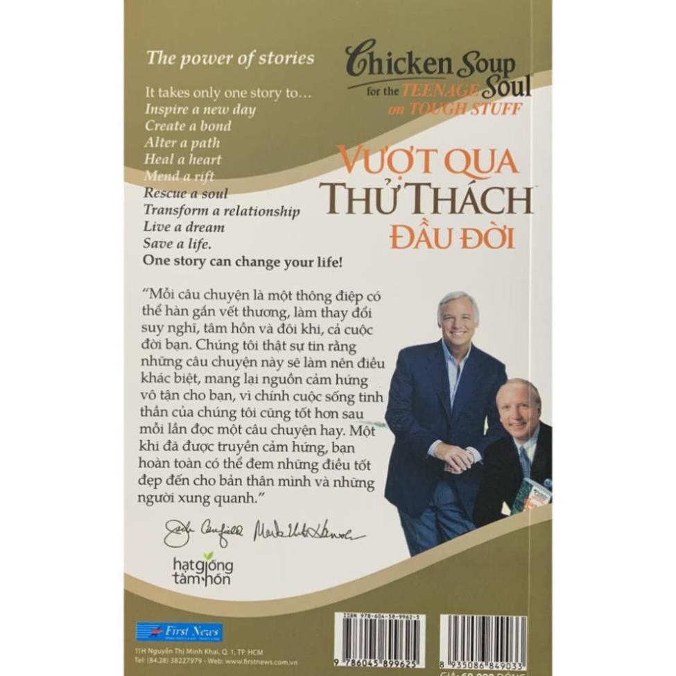 Sách - Chicken Soup For The Soul - Vượt Qua Thử Thách Đầu Đời (Tái Bản) [First News]