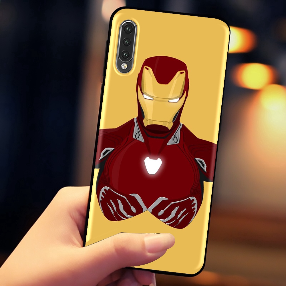 Ốp điện thoại mềm in hình 078 Marvel Iron Man cho Xiaomi Mi A1/5X A2/6X 6 8 9 9se MAX 3 F1 Lite