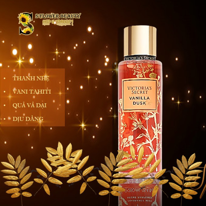 🍒 Xịt Thơm Toàn Thân Victoria’s Secret Body Mist - Radiant Berry | Toasted Honey | Vanilla Dusk | Autumn Blossom | Thế Giới Skin Care
