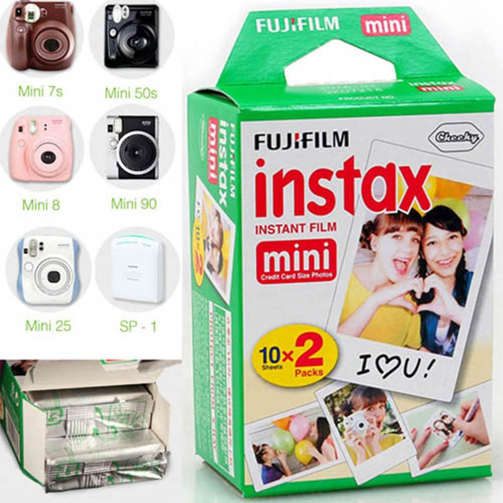 Film cho máy ảnh Fujifilm Instax Mini chính hãng (hộp 20 tấm) - Độ bền lên tới 40 năm - Chính Hãng