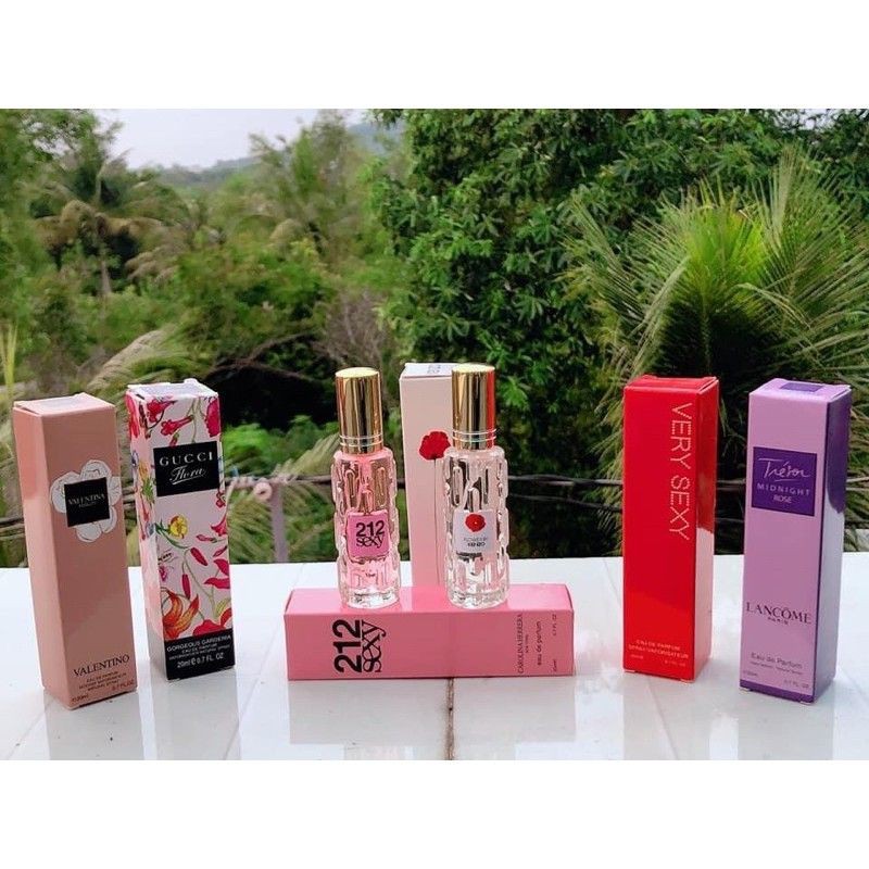 Mua 5 tặng 1- Combo 6 chai nước hoa mini nữ 20ml dạng xịt