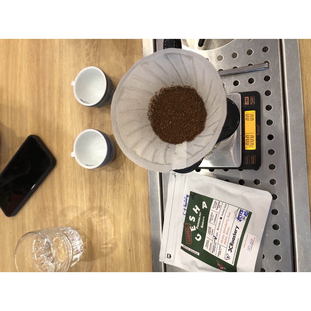 Hạt cà phê Gesha - Sơ chế khô - 200g - từ vùng trồng Panama, Costa Rica - 3C Roastery pha espresso, pour over