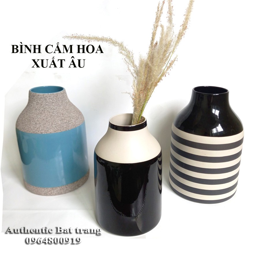 BÌNH CẮM HOA, TRANG TRÍ D15H26cm - TẬN HƯỞNG PHONG CÁCH CHÂU ÂU NGAY TRONG NGÔI NHÀ CỦA BẠN