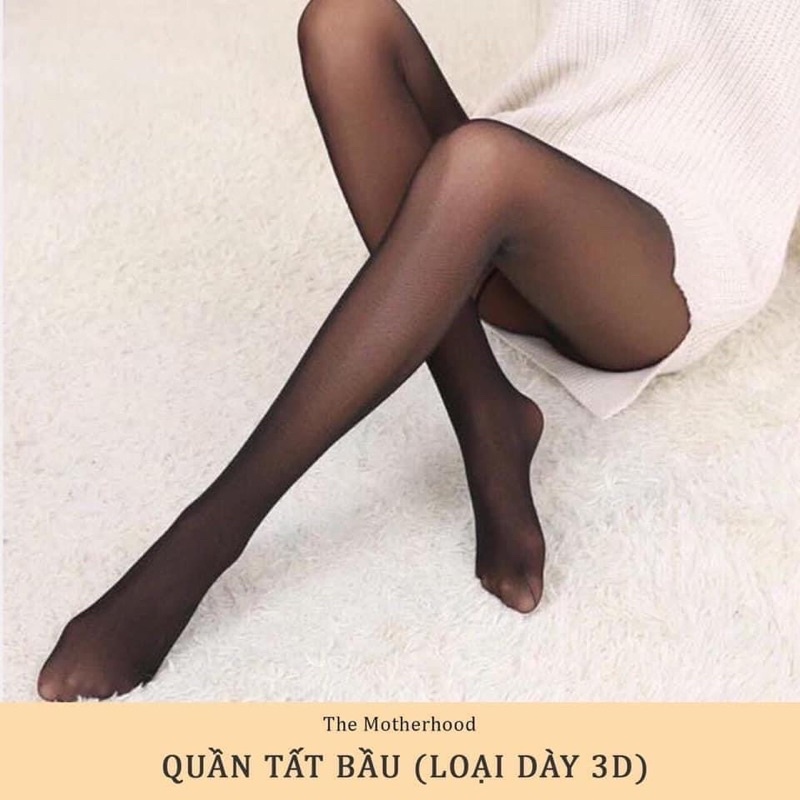 Quần tất bầu 3D dày vừa vặn dễ chịu thoải mái cho mẹ có cả bàn và giẫm gót