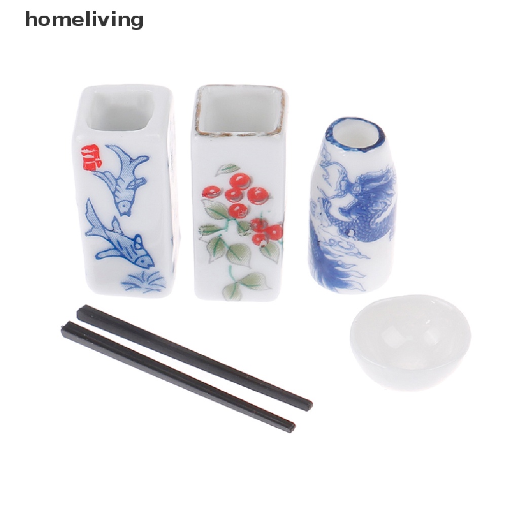 Giá Đỡ Đũa Mini Bằng Gốm Tỉ Lệ 1: 12 Trang Trí Nhà Búp Bê