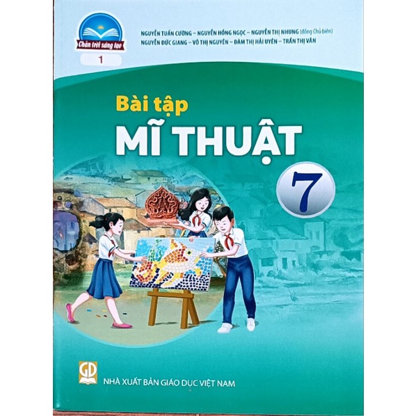 Bài tập Mĩ Thuật lớp 7 và bìa bao kính