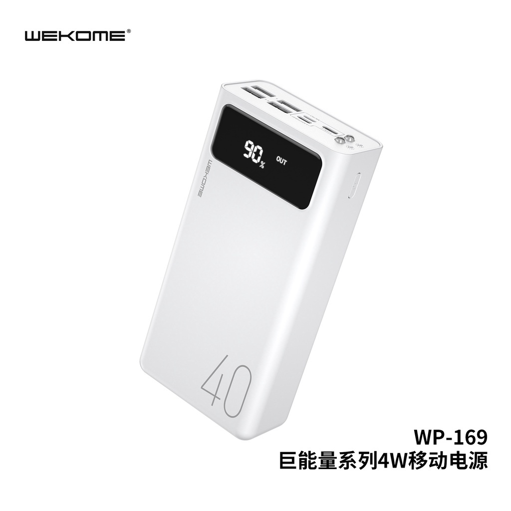 [CHÍNH HÃNG]Sạc dự phòng WEKOME dung lượng 30000-50000 mAh có đèn Led tích hợp nhiều cổng sạc